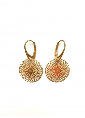 Earrings silver gold plated