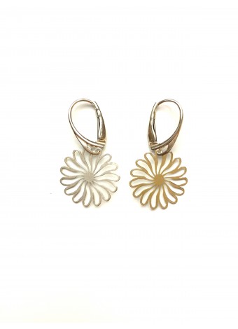 sterling silver earrings flowers