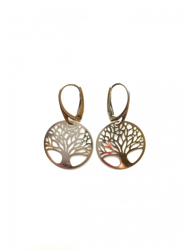 sterling silver earring tree of luck