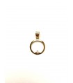 pendant with zirconia silver gold plated