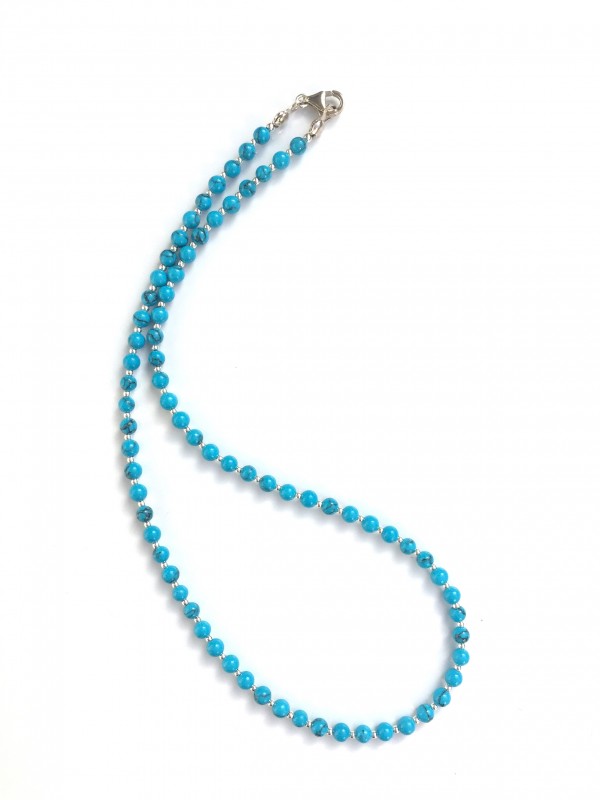 Howlith necklace sterling silver