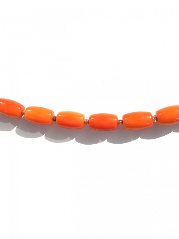 Coral bracelet 925 sterling silver