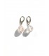 Rose quartz earrings 925 sterling silver