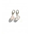 Rose quartz earrings 925 sterling silver