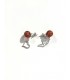 Amber earrings 925 sterling silver