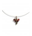 Amber pendant 925 sterling silver