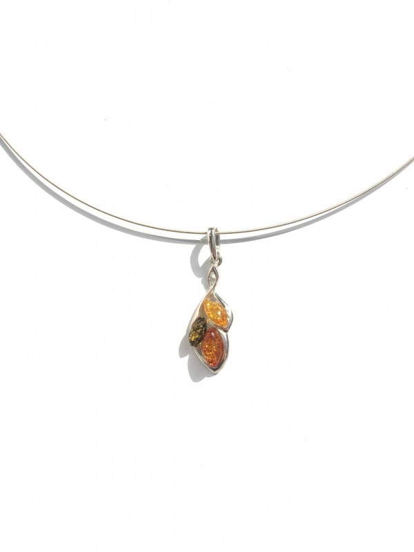 Leaflet pendant 925 sterling silver