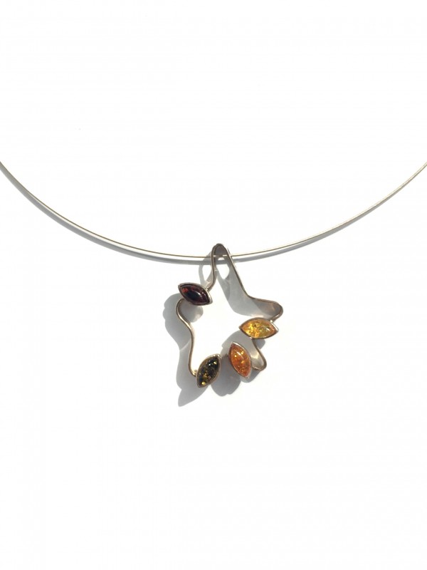 Zawieszka bursztyn srebro 925