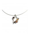 Amber pendant sterling silver