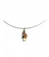 Amber pendant 925 sterling silver