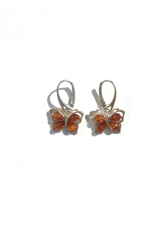 Butterfly earrings 925 sterling silver