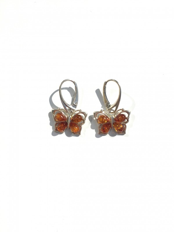 Butterfly earrings 925 sterling silver
