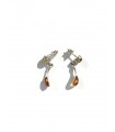 Amber earrings 925 sterling silver