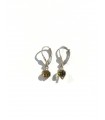 Amber earrings 925 sterling silver