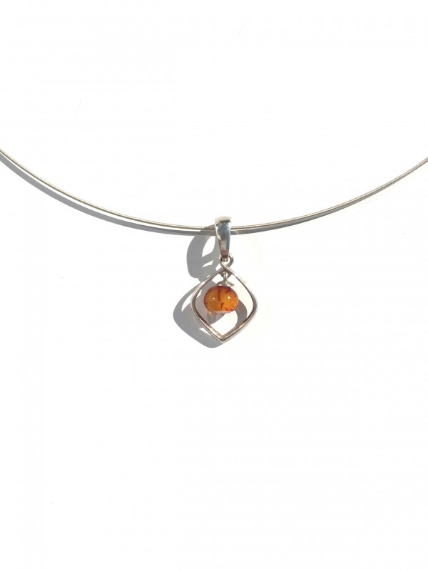 amber pendant