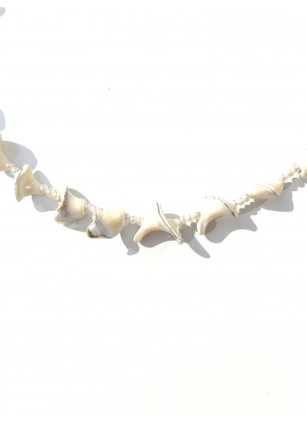 Halskette mit Muscheln und Perlen