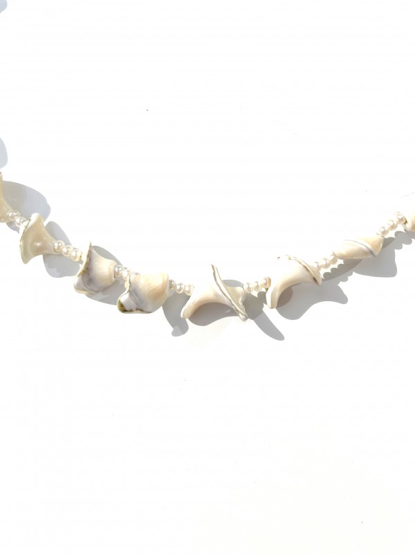 Seashellnecklece with pearl