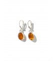 Natur Amber earrings sterling silver