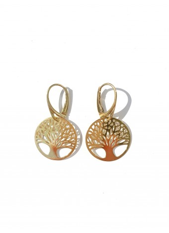 lucky tree earrings sterling silver