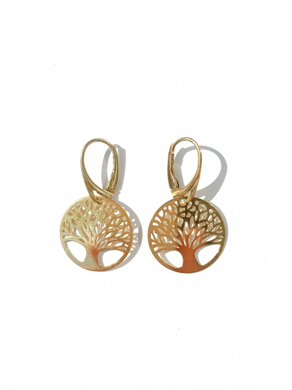 lucky tree earrings sterling silver