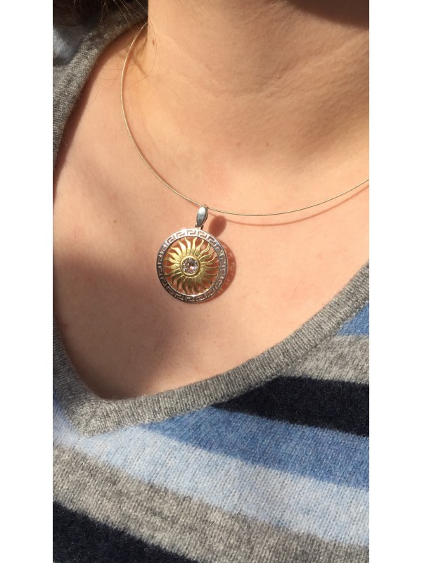 Wisiorek srebrny z cyrkonią