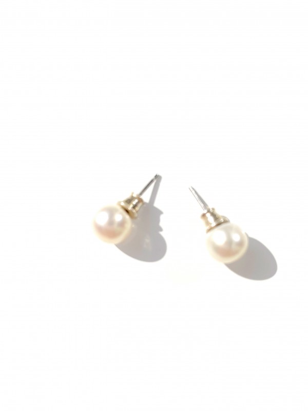 Natur Perlen Stecker Silber 925