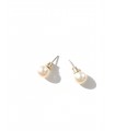 Sterling silver pearls stud earrings