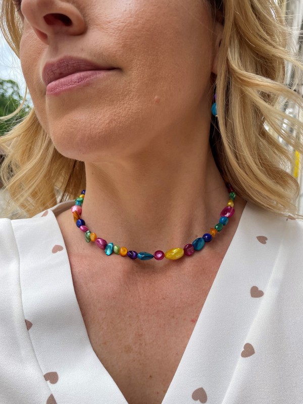 Perle Halskette 925 Silber