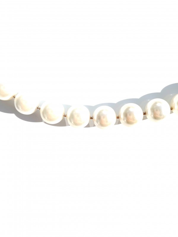 Perlmutt Halskette 925 Silber