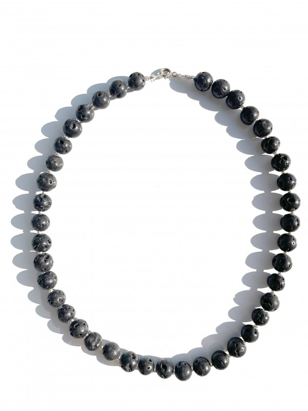 Lava necklace sterling silver