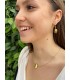 Choker z pozłacanym elementem