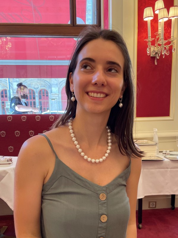 Perlmutt Halskette 925 Silber