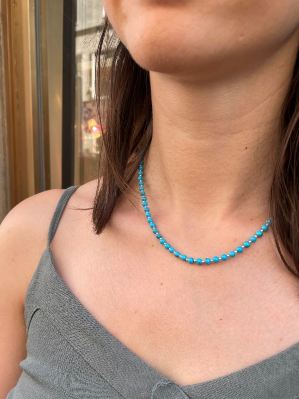 Howlith necklace sterling silver