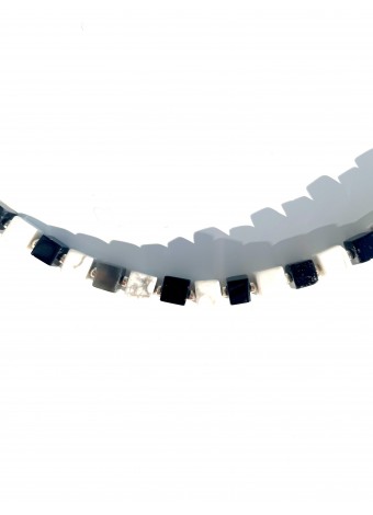 Howlith-onyx necklace 925 sterling silver