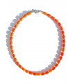 Coral necklace 925 sterling silver