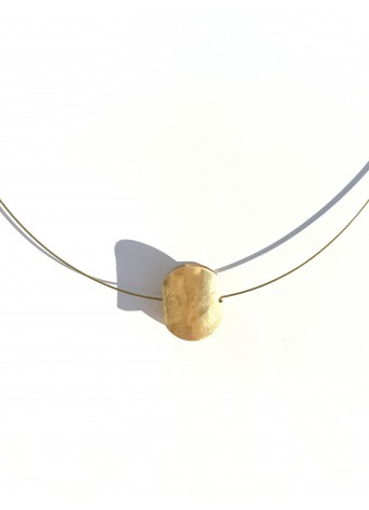 Choker 925 sterling  silver gold plated
