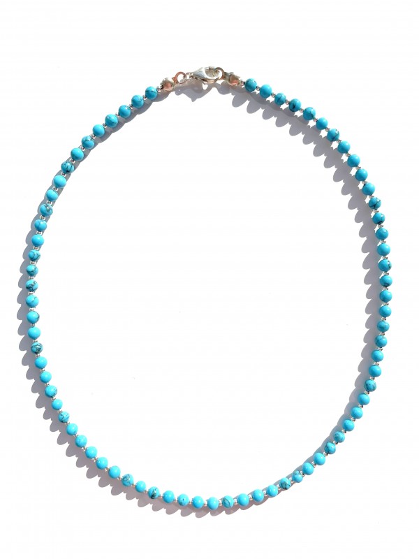 Howlith necklace sterling silver