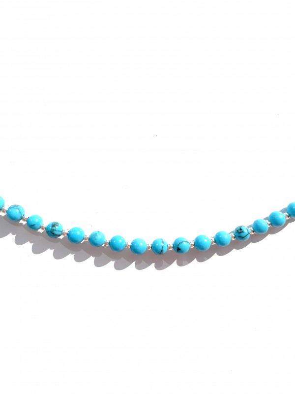 Howlith necklace sterling silver