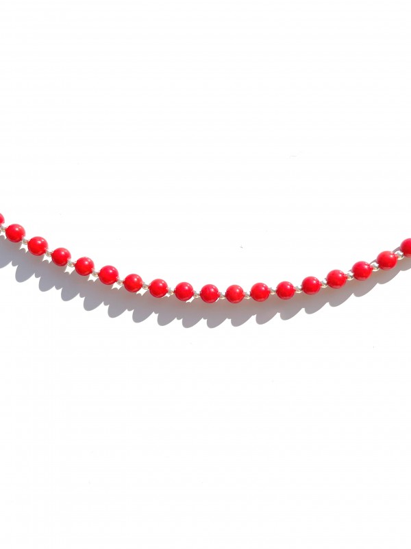 Coral necklace sterling silver