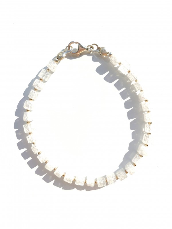 Rock crystal bracelet sterling silver