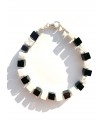 Howlith-onyx bracelet