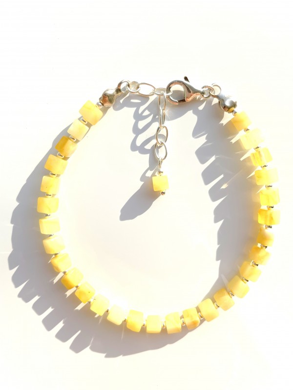 Bernsteinarmband gelb