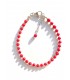 Coral bracelet sterling silver