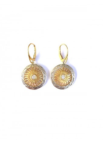 Zirconia earrings 925 silver ans silver gold plated
