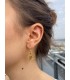 Earrings silver gold plated