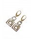 Sterling silver earrings with zirconia