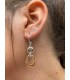 Sterling silver earrings with zirconia