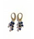 Lapislazuli earrings sterling silver gold plated