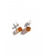 Amber stud earrings