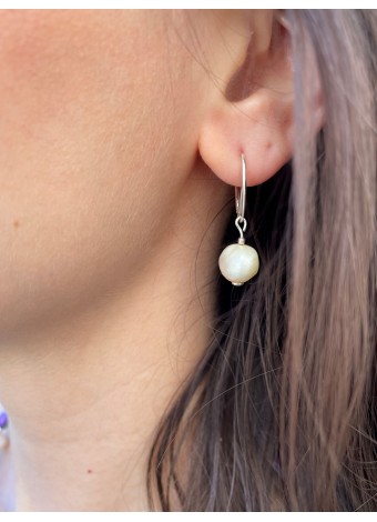 Pearl earrings sterlig silver